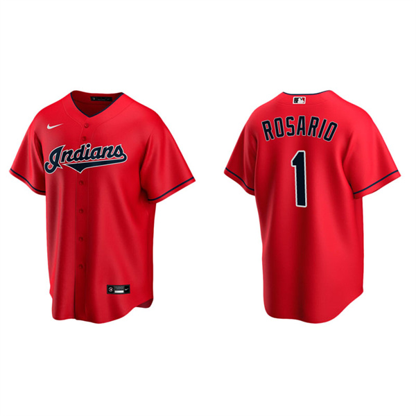 Men's Cleveland Indians Amed Rosario Red Replica Alternate Jersey