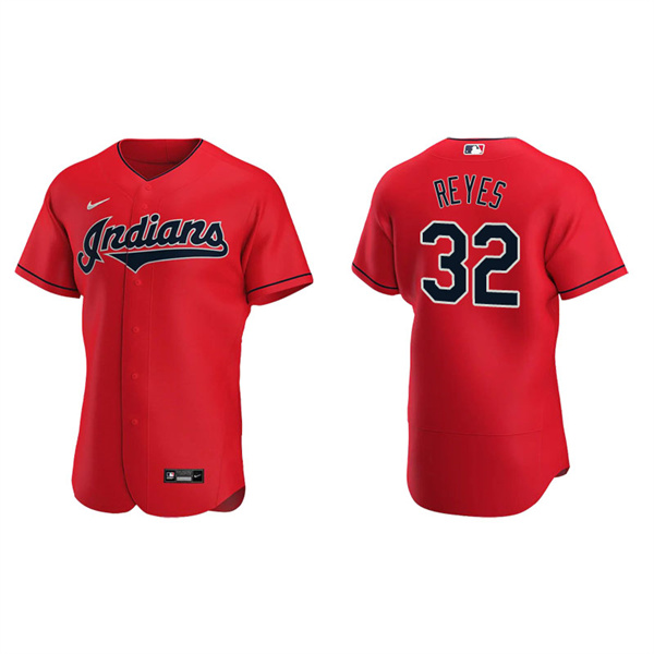 Men's Cleveland Indians Franmil Reyes Red Authentic Alternate Jersey