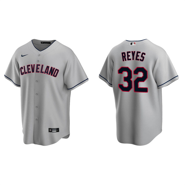 Men's Cleveland Indians Franmil Reyes Gray Replica Road Jersey
