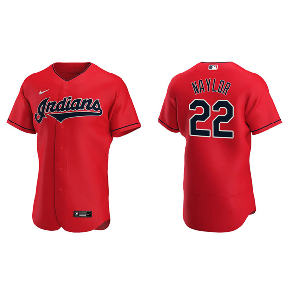 Men's Cleveland Indians Josh Naylor Red Authentic Alternate Jersey