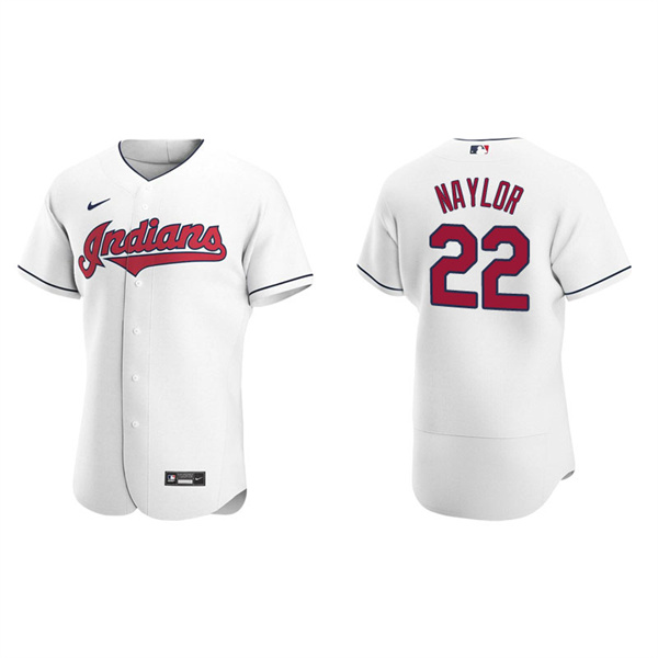 Men's Cleveland Indians Josh Naylor White Authentic Home Jersey