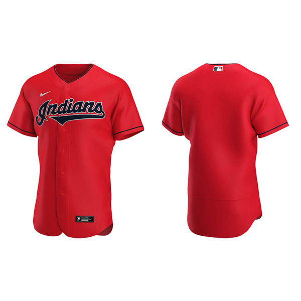 Men's Cleveland Indians Red Authentic Alternate Jersey