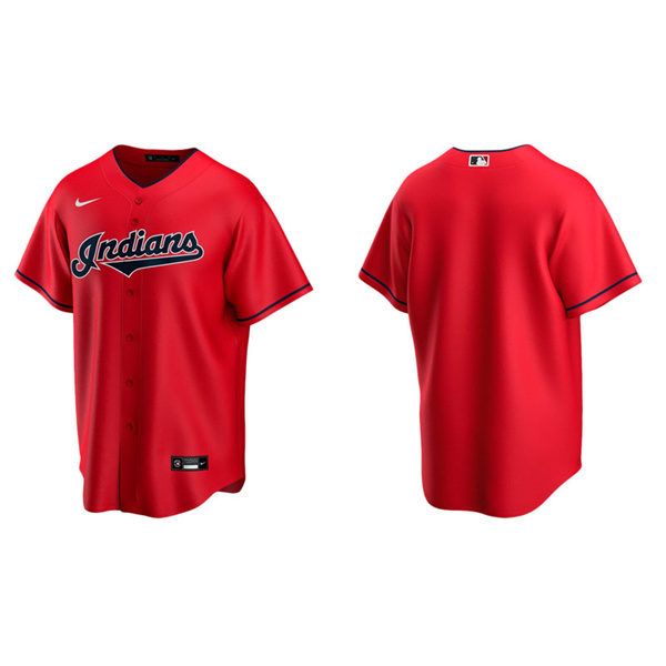 Men's Cleveland Indians Red Replica Alternate Jersey