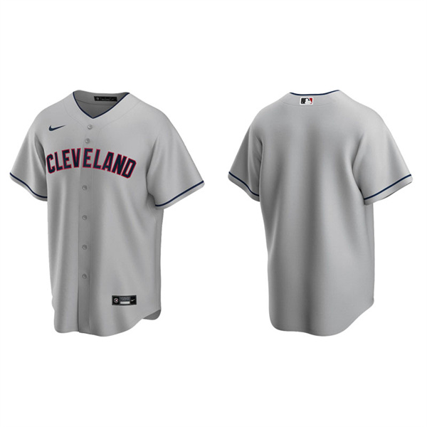 Men's Cleveland Indians Gray Replica Road Jersey