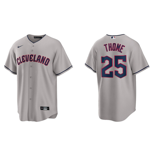Men's Jim Thome Cleveland Guardians Gray Road Replica Jersey