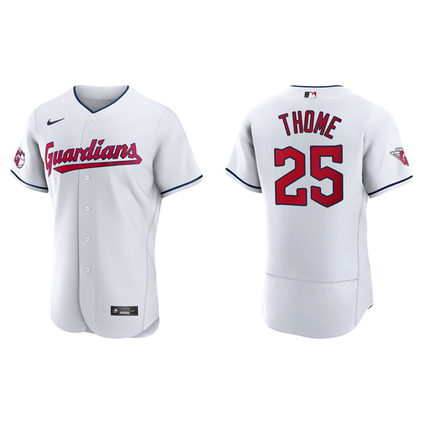 Men's Jim Thome Cleveland Guardians White Home Authentic Jersey
