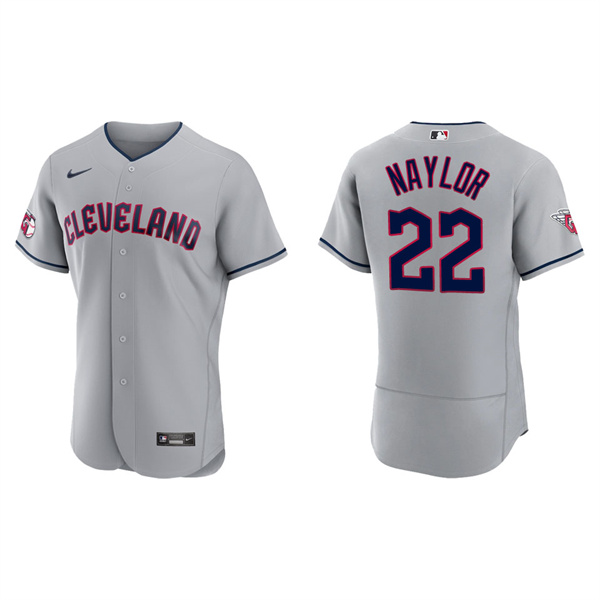 Men's Josh Naylor Cleveland Guardians Gray Road Authentic Jersey