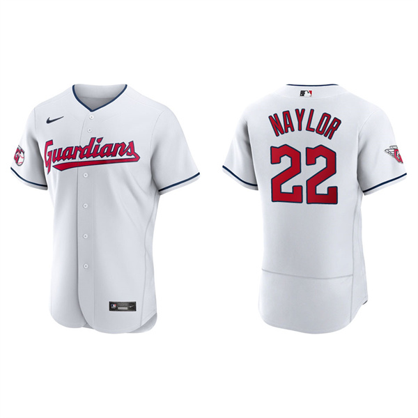 Men's Josh Naylor Cleveland Guardians White Home Authentic Jersey