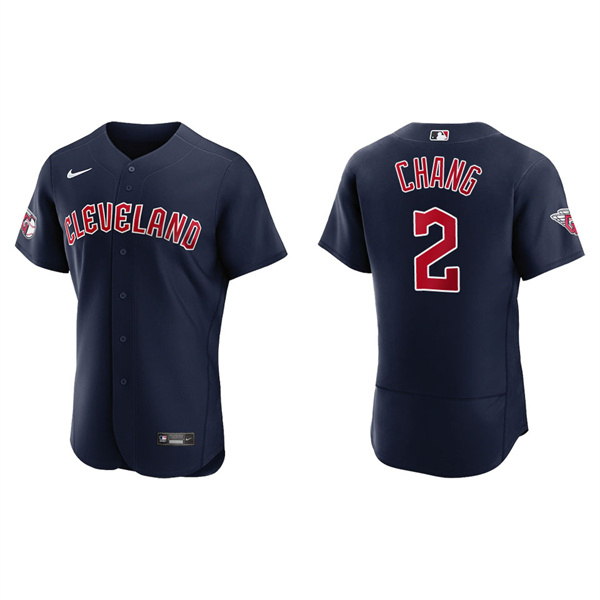 Men's Yu Chang Cleveland Guardians Navy Alternate Authentic Jersey
