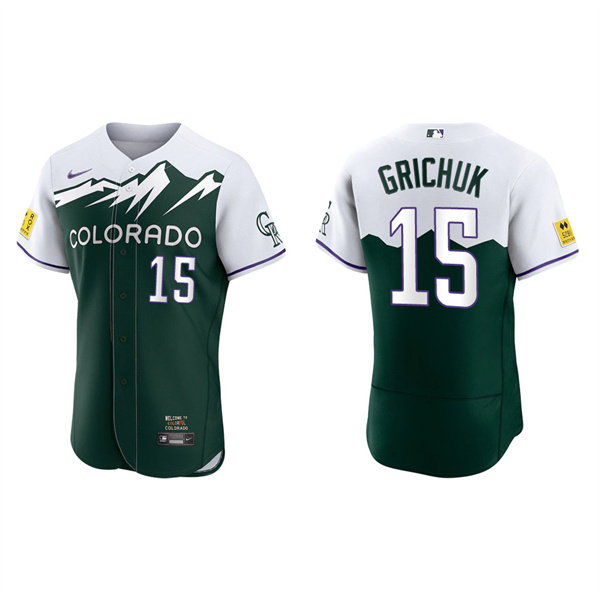 Men's Randal Grichuk Colorado Rockies Green 2022 City Connect Authentic Jersey