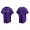 Men's Colorado Rockies Garrett Hampson Purple Replica Alternate Jersey