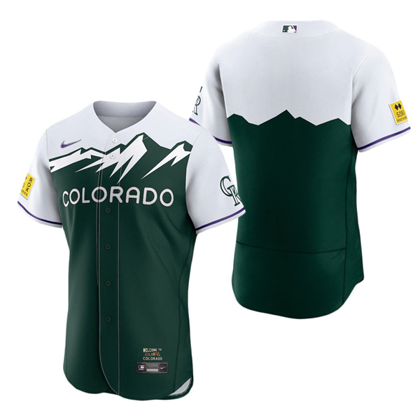 Men's Colorado Rockies Green 2022 City Connect Authentic Team Jersey