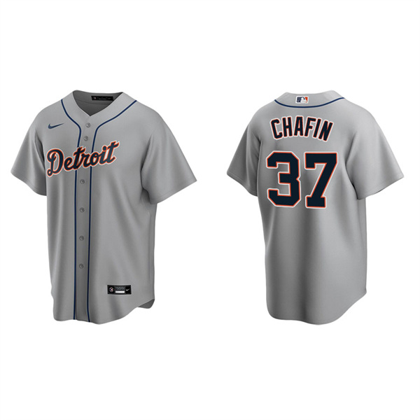 Men's Detroit Tigers Andrew Chafin Gray Replica Road Jersey