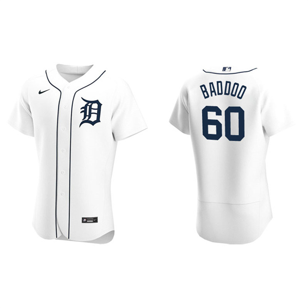 Men's Detroit Tigers Akil Baddoo White Authentic Home Jersey
