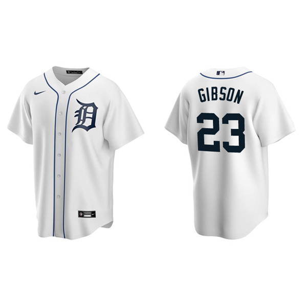 Men's Detroit Tigers Kirk Gibson White Replica Home Jersey