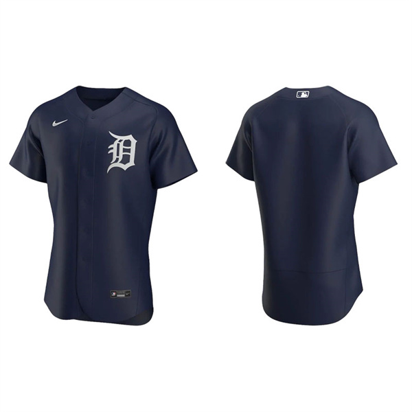 Men's Detroit Tigers Navy Authentic Alternate Jersey