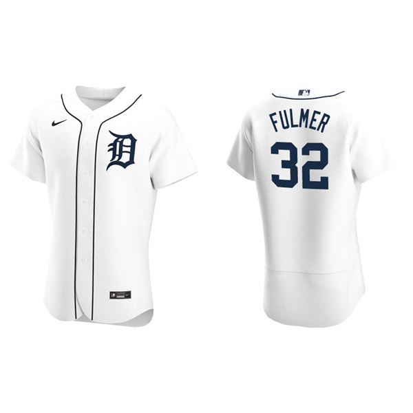 Men's Detroit Tigers Michael Fulmer White Authentic Home Jersey