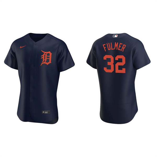 Men's Detroit Tigers Michael Fulmer Navy Authentic Jersey