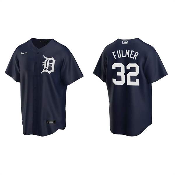 Men's Detroit Tigers Michael Fulmer Navy Replica Alternate Jersey