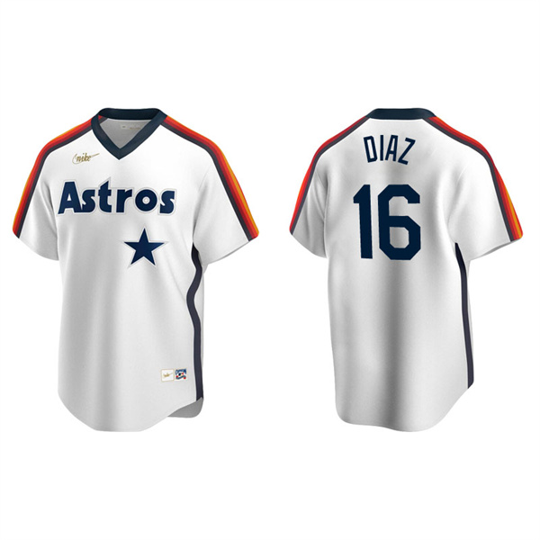 Men's Houston Astros Aledmys Diaz White Cooperstown Collection Home Jersey