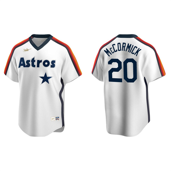 Men's Houston Astros Chas McCormick White Cooperstown Collection Home Jersey