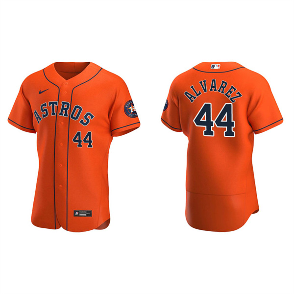 Men's Houston Astros Yordan Alvarez Orange Authentic Alternate Jersey