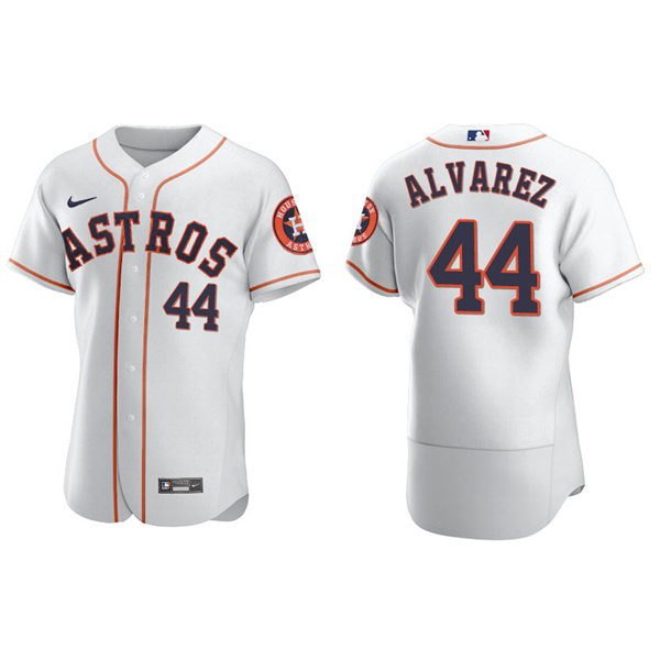 Men's Houston Astros Yordan Alvarez White Authentic Home Jersey