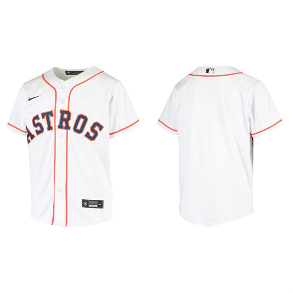 Youth Houston Astros White Replica Home Jersey