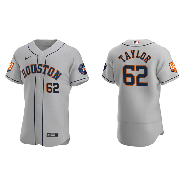 Men's Houston Astros Blake Taylor Gray 60th Anniversary Authentic Jersey