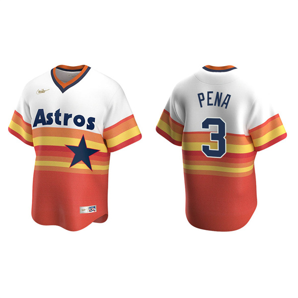 Men's Houston Astros Jeremy Pena White Cooperstown Collection Home Jersey