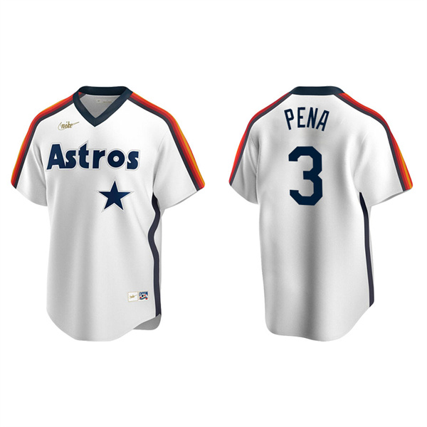 Men's Houston Astros Jeremy Pena White Cooperstown Collection Home Jersey