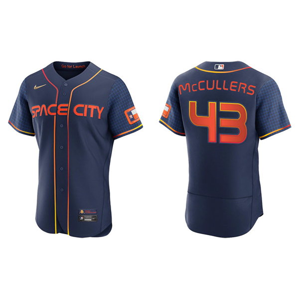 Men's Houston Astros Lance McCullers Navy 2022 City Connect Authentic Jersey