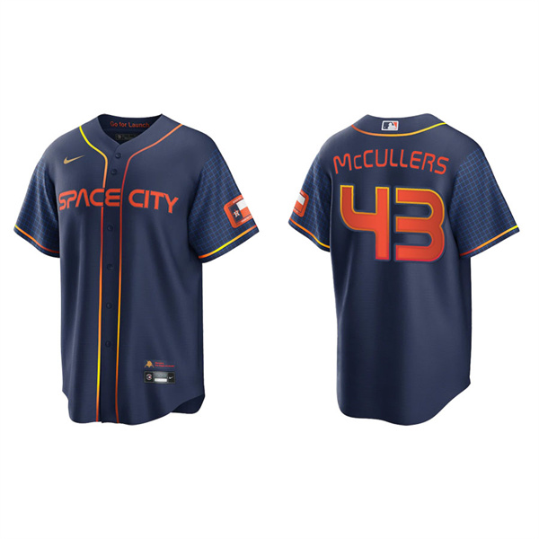 Men's Houston Astros Lance McCullers Navy 2022 City Connect Replica Jersey