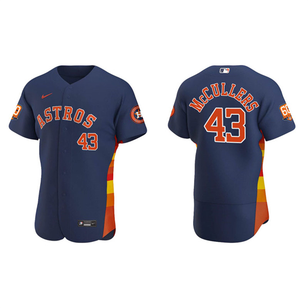 Men's Houston Astros Lance McCullers Navy 60th Anniversary Authentic Jersey