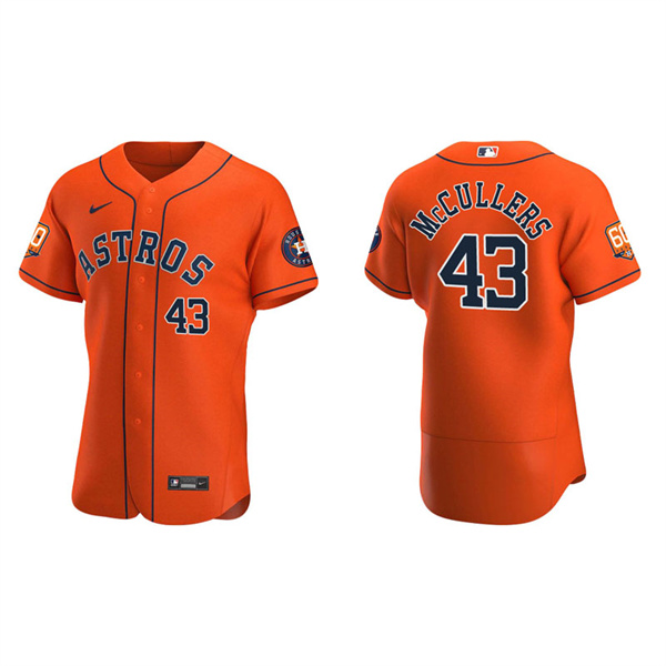 Men's Houston Astros Lance McCullers Orange 60th Anniversary Authentic Jersey