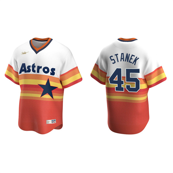 Men's Ryne Stanek Houston Astros Nike White Home Cooperstown Collection Jersey