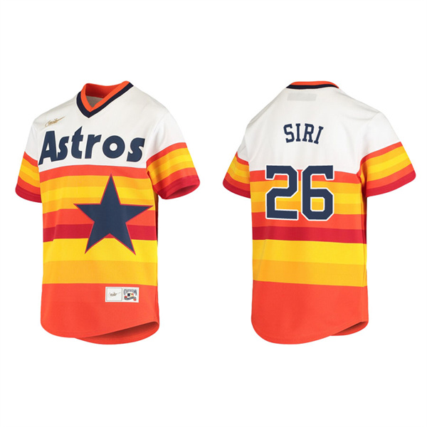 Youth Jose Siri Houston Astros White Cooperstown Collection Jersey