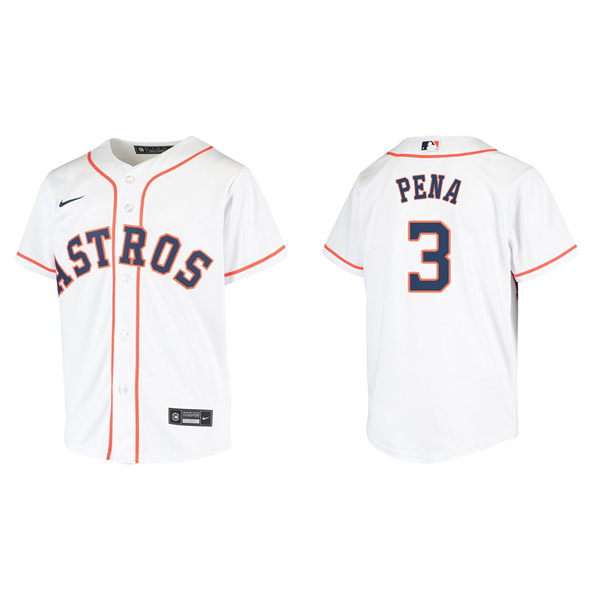 Youth Houston Astros Jeremy Pena White Replica Home Jersey