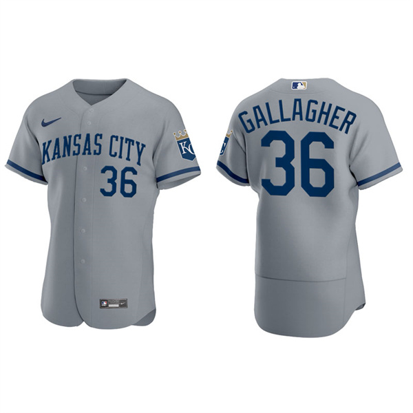 Men's Cam Gallagher Kansas City Royals Nike Gray 2022 Authentic Jersey