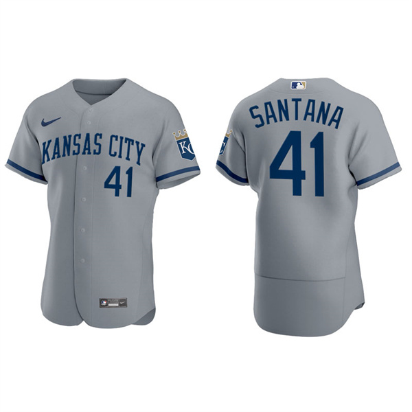 Men's Carlos Santana Kansas City Royals Nike Gray 2022 Authentic Jersey