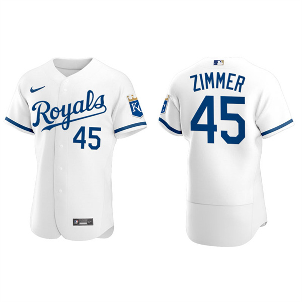 Men's Kyle Zimmer Kansas City Royals Nike White Home 2022 Authentic Jersey