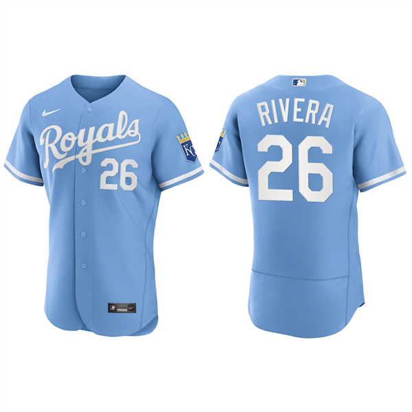 Men's Emmanuel Rivera Kansas City Royals Powder Blue Authentic Jersey
