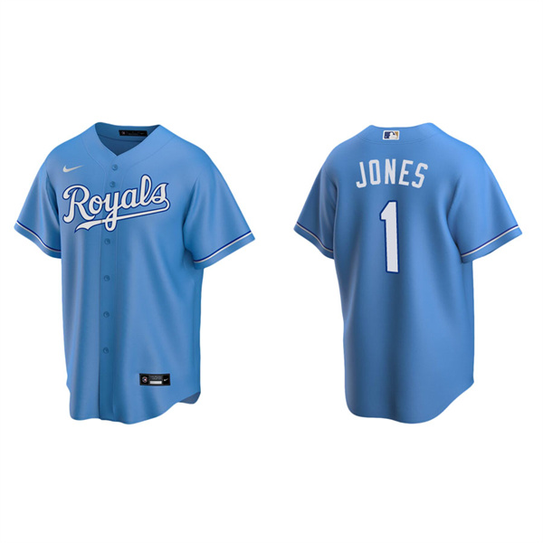 Men's JaCoby Jones Kansas City Royals Light Blue Replica Alternate Jersey