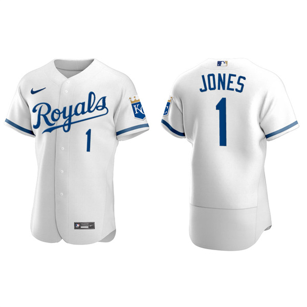 Men's JaCoby Jones Kansas City Royals White Authentic Jersey