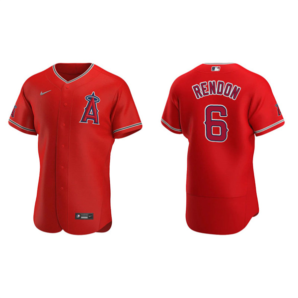 Men's Los Angeles Angels Anthony Rendon Red Authentic Alternate Jersey
