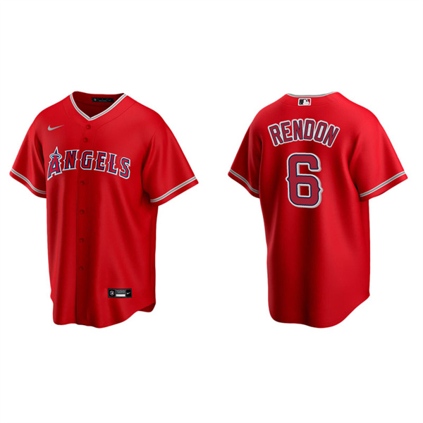 Men's Los Angeles Angels Anthony Rendon Red Replica Alternate Jersey