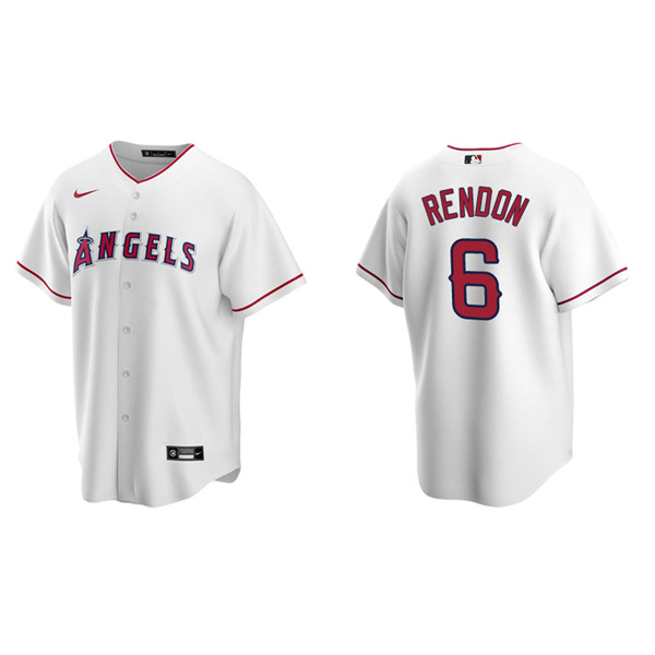 Men's Los Angeles Angels Anthony Rendon White Replica Home Jersey