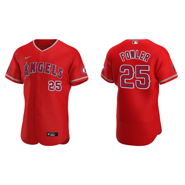 Men's Los Angeles Angels Dexter Fowler Red Authentic Jersey