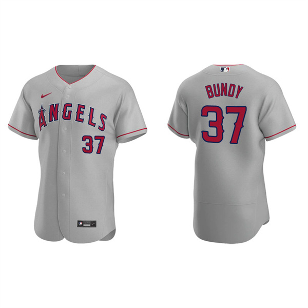 Men's Los Angeles Angels Dylan Bundy Gray Authentic Road Jersey