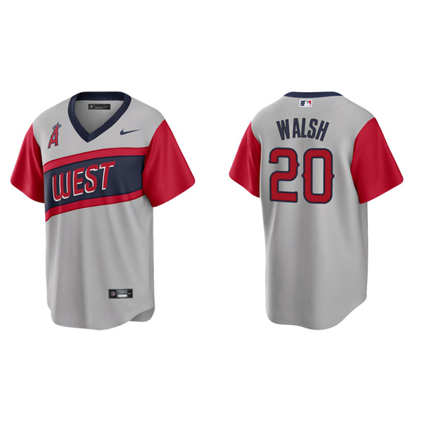 Men's Los Angeles Angels Jared Walsh Gray 2021 Little League Classic Replica Jersey